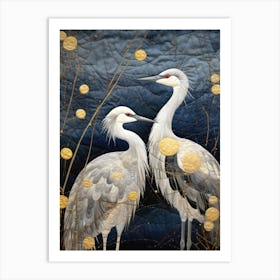 Two Cranes 3 Art Print