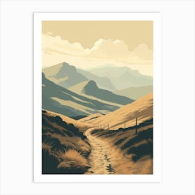 Dusky Track New Zealand 1 Hiking Trail Landscape Art Print