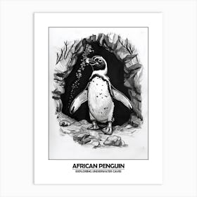 Penguin Exploring Poster 1 Art Print