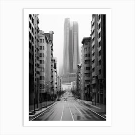 Bilbao, Spain, Black And White Photography 3 Art Print