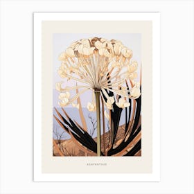 Flower Illustration Agapanthus 1 Poster Art Print