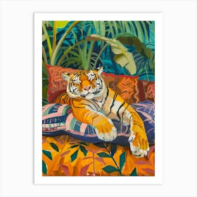 Tiger In The Jungle Art Print