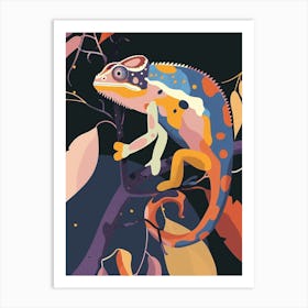 Carpet Chameleon Modern Abstract Illustration 3 Art Print