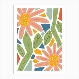 Terrazzo Flowers Art Print