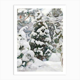 Juniper Tree In Snow (1917), Pekka Halonen Art Print