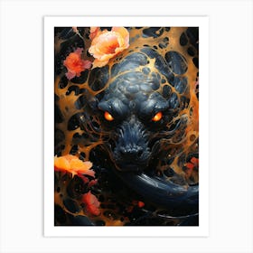 Japanese Panther Art Print