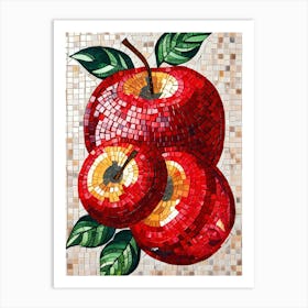 Red Apples Mosaic Art Print