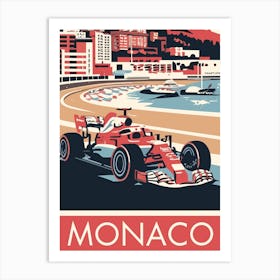 Monaco F1 Art Print