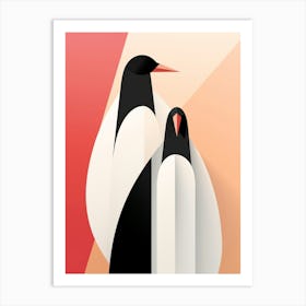 Penguin Minimalist Abstract 3 Art Print