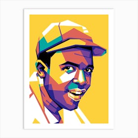 Jackie Robinson Wpap Art Print