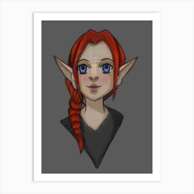 Elven Girl Art Print