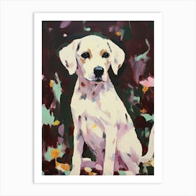 A Pointer Dog Painting, Impressionist 3 Art Print