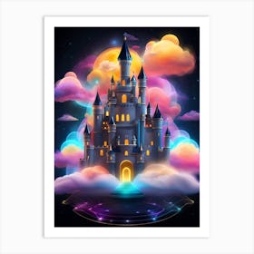 Castle In The Clouds 1 Art Print