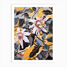 Passionflower 3 Flower Painting Art Print