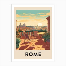 Vintage Travel Poster Rome 3 Art Print