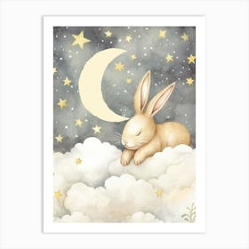 Sleeping Baby Bunny 8 Art Print