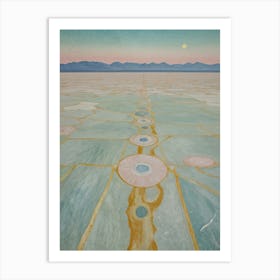 Salt Flats Landscape Art Print