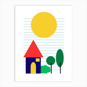House And Trees bauhaus Art Print