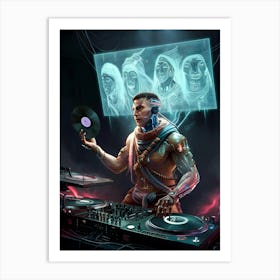 Dj style Art Print