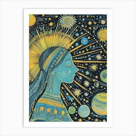 Venus In Space Art Print