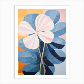 Hydrangea 1 Hilma Af Klint Inspired Pastel Flower Painting Art Print