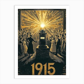 Aihrgdesign A Nostalgic Poster For An Early 1915 Cinema Scree 784a0eb9 4870 4ed2 84ee 650e43f89062 2 Poster