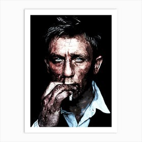 Daniel Craig james bond 4 Art Print