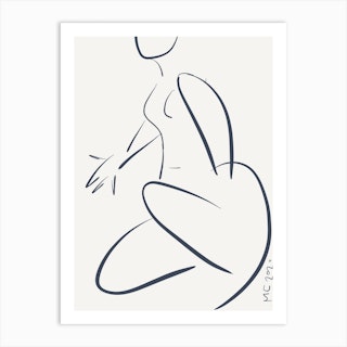 Crouching  Art Print