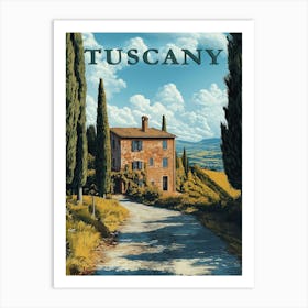 Tuscany, Idyllic Italian Countryside Poster Art Print