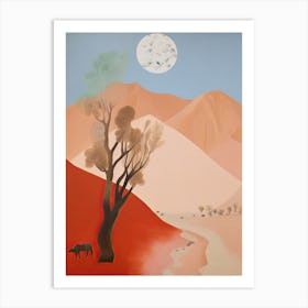 Dasht E Lut   Iran, Contemporary Abstract Illustration 2 Art Print