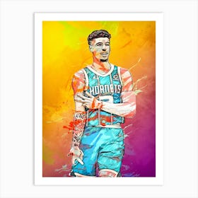 Lamelo Ball Charlotte Hornets 4 Art Print