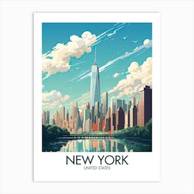 New York Travel Print United States Gift Art Print