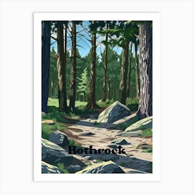 Rothrock State Forest Nature Travel Art Illustration Art Print