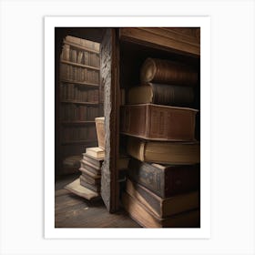 In the old library Art Print