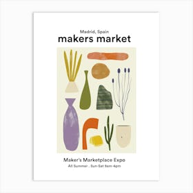Madrid, Spain Maker S Marketplace Expo Art Print