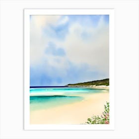 Shoal Bay East, Anguilla Watercolour Art Print