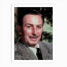 Walt Disney In Style Dots Art Print