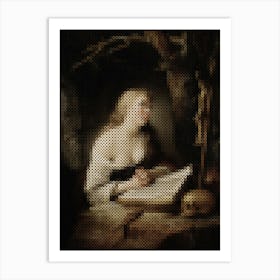 The Penitent Magdalen – Gerrit Dou (Dutch, 1613 1675) Art Print