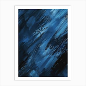 Abstract Blue Painting 15 Art Print