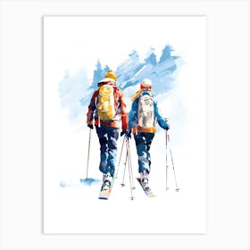 Andermatt   Switzerland Ski Resort Illustration 1 Art Print
