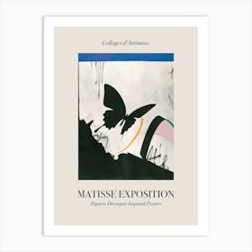 Butterfly 2 Matisse Inspired Exposition Animals Poster Art Print