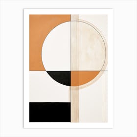 Jubilant Geometry: Abstract Bauhaus Carnival Art Print