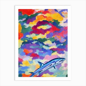 Ghost Shark Matisse Inspired Art Print
