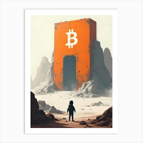 Bitcoin In Space 14 Art Print