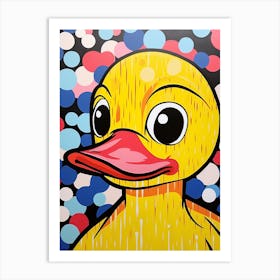 Pop Art Cartoon Duck Art Print