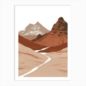 Landscape In The Desert Art Print