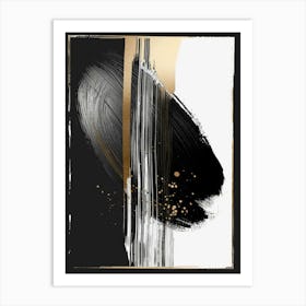 Abstract Black And Gold Canvas Print 29 Art Print