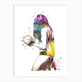 Female Bodybuilder Art Print