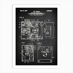 Floppy Disc Drive Computer Disk Drive Patent Print Computer Patent Computer Art Computer Decor Computer Disk Art Print Tc8191 Art Print