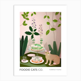 Foodie Cats Co Cat And Jell O 1 Art Print